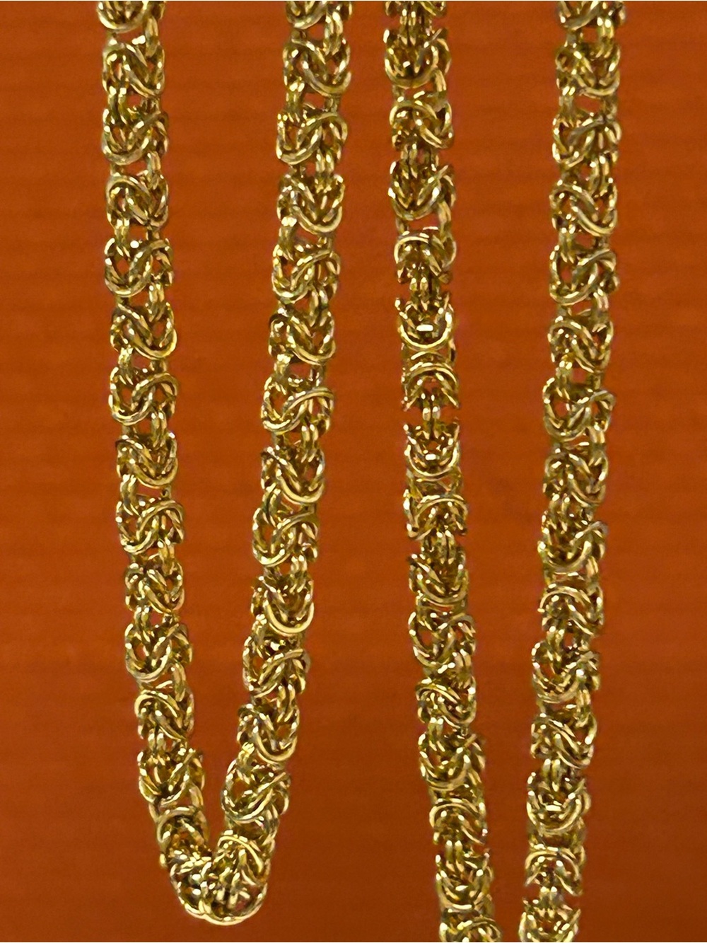 Vintage Givenchy gold plated Byzantine layering chain necklace